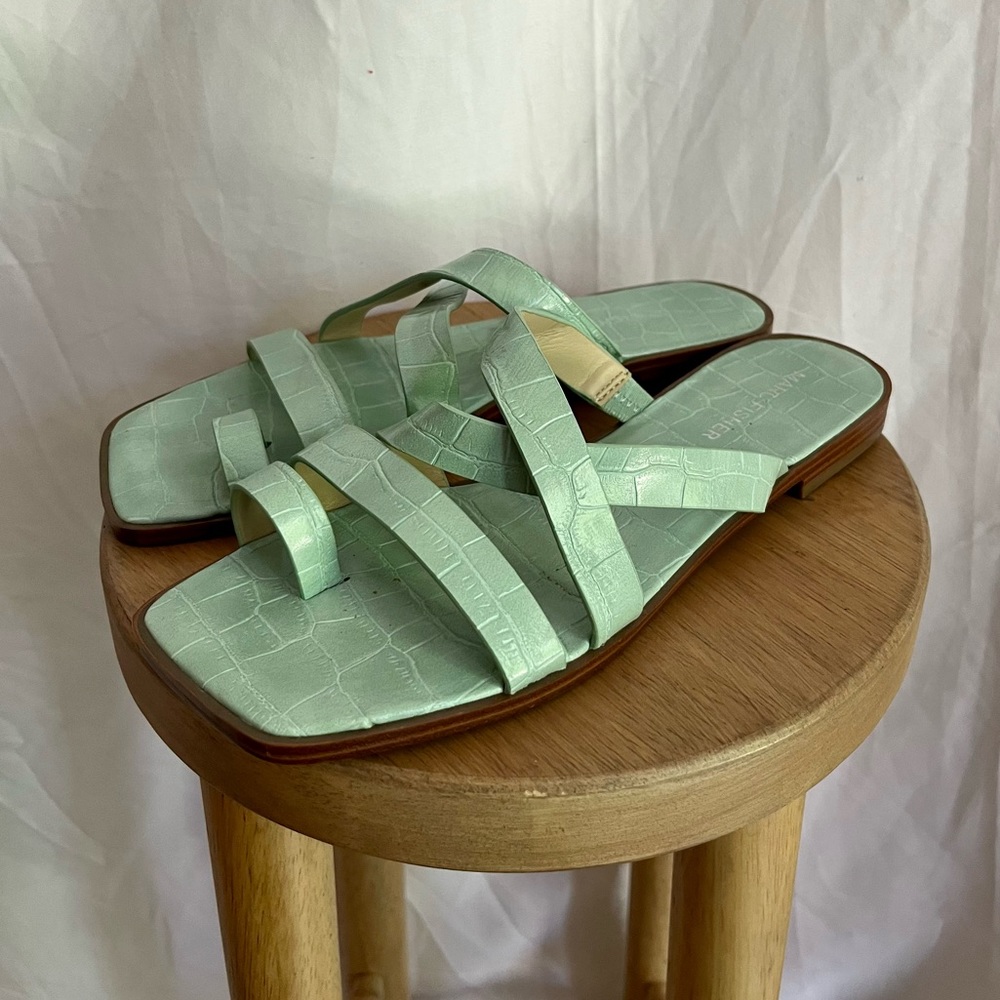 Marc Fisher aquamarine sandals!
